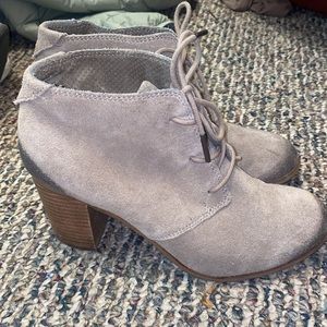 TOMS laced up heels